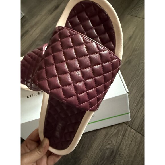 APL Athletic Propulsion Labs Unisex Lusso Slide‎ in Burgundy Creme Size 10 NEW - Picture 2 of 4